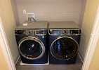 Washer and dryer hookup installation in laundry closet